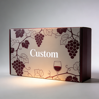 Caja de Regalo para Vino de Cartón Corrugado, Portátil, de Alta Gama, con Impresión Personalizada, Materiales Reciclados, Tamaño y Diseño Personalizables, TongKun