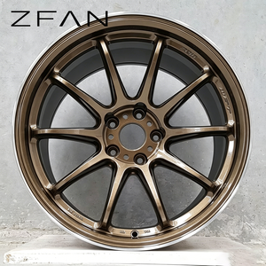 Cerchi in Lega di Alluminio Forgiati Concavi a <span class=keywords><strong>10</strong></span> Razze ZFAN Personalizzati Argento Nuovi per Golf Mk7 (Modello Z/718) - Retrofit/Aggiornamento - Product Image 3