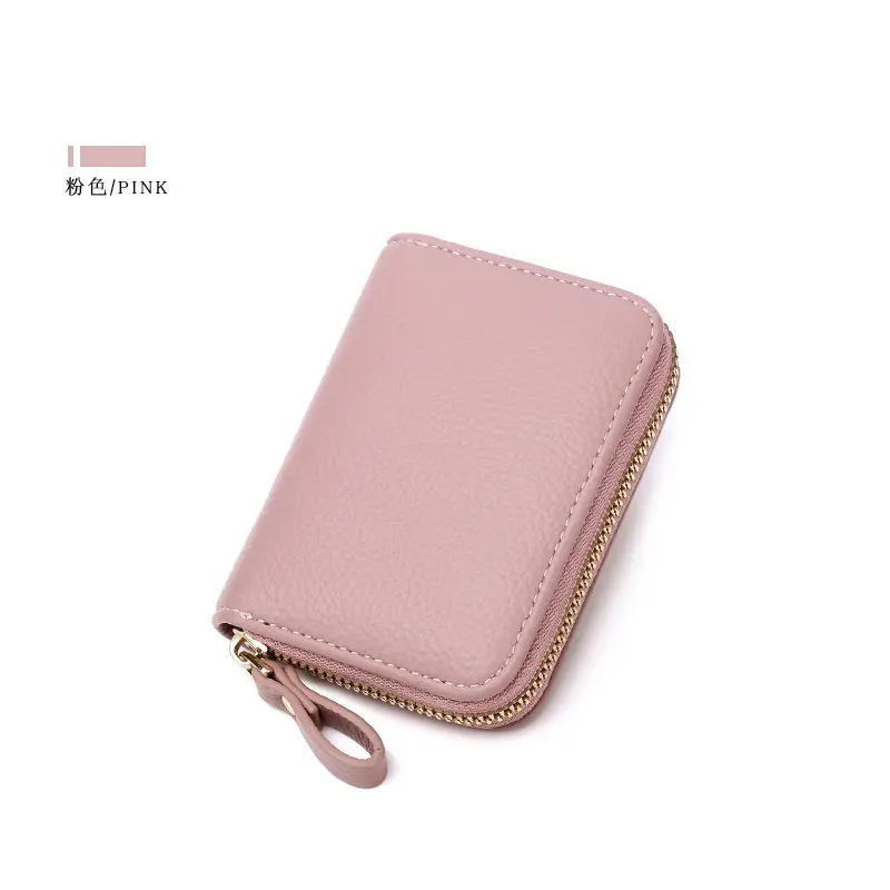 High Quality Luxury Bags RFID Anti-Theft Card Bag Multi-Function Fashion Simple Zipper Small Wallet Wholesale