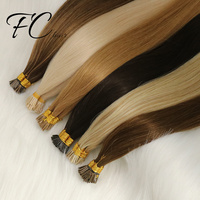 Extensions de cheveux russe 100% naturels remy — ali queen, U/I/V, plates/pointe d'éventail, kératine, double drawn, vente en gros, élimination de cuticules