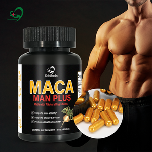 Chinaherbs Polvo de Maca Negra para Apoyar la Salud, Aumentar la Energía, Activar la Vitalidad, Cápsulas de Raíz de Maca para Hombres - Product Image 1