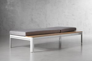 Chaise longue de piscine en aluminium texturé Chaise longue d'extérieur au bord de la piscine pour Spa Patio Resort - Product Image 2