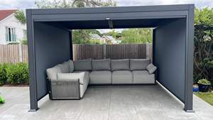 <span class=keywords><strong>Pergola</strong></span> à persiennes <span class=keywords><strong>en</strong></span> aluminium Type-R200 <span class=keywords><strong>avec</strong></span> <span class=keywords><strong>toit</strong></span> motorisé <span class=keywords><strong>et</strong></span> système de drainage pour porche <span class=keywords><strong>avec</strong></span> volets <span class=keywords><strong>et</strong></span> stores <span class=keywords><strong>en</strong></span> option - Product Image 6