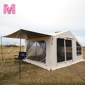 Carpa Familiar para Acampar Dia. Carpa Inflable de 12 <span class=keywords><strong>Metros</strong></span> Cuadrados con Postes de 15 mm y Puerta de TPU, Fabricada con Tela Oxford, para <span class=keywords><strong>8</strong></span>-10 Personas - Product Image 1