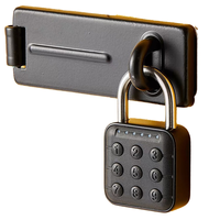 Mini cadenas électronique à combinaison en alliage de zinc et acier inoxydable, étanche IP65, type D, pour armoire, casier, porte, serrure à code
