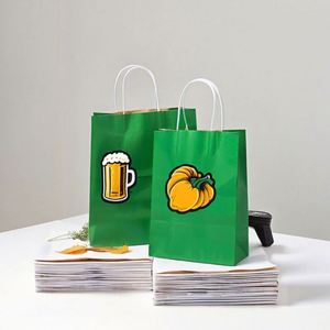 Bolsa de Papel Kraft Directo de Fábrica, 45 cm, Bolsa de Papel para Compras Personalizada con Impresión para Pan, Bolsa de Papel Ecológica DinoSource - Product Image 1