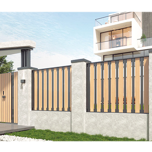 Ngoài trời Vườn Hợp kim nhôm hàng rào Bảng điều chỉnh borad dọc trang trí Slate bài hàng rào thiết lập giá - Product Image 1