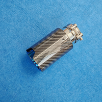 Embout d'échappement de 93 mm pour BMW M Performance en carbone forgé bleu brûlé, tuyau d'échappement de 180 mm de long, accessoires de réglage