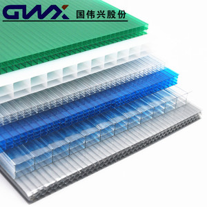 Gwx Pc Sun Panel Double Layer Transparent Hollow Board Roofing <b>Sheet</b> For Outdoor Use - Product Image 4