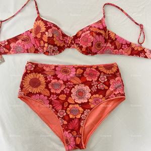 Traje de Baño de Dos Piezas con Estampado 3D Personalizado de Alta Calidad, Bikini Triangular con Tiras para Mujer, Tallas Grandes, Fabricante de Trajes de Baño - Product Image 2