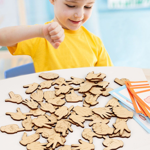 Hot New Arrivals Best-Selling Montessori Educational Wooden Block Set Manufacturer Direct Sale Gesture Toys for Boys Girls - Product Image 2