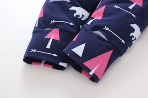 Ropa de Invierno al por Mayor para Niños, Trajes de Algodón con Estampados para Bebés Niñas, Pantalones de China - Product Image 6