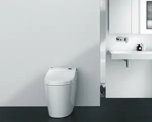 CE cisterna nascosta un pezzo tazza del water da pavimento in ceramica senza montatura elettrico intelligente Wc da parete appeso Smart Wc