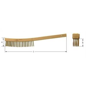 AMPCO-Brosse KH0002, manche incurvé, bronze phosphoreux-EAN 7630027458541 BROSSES ET BROSSES ÉLECTRIQUES - Product Image 1