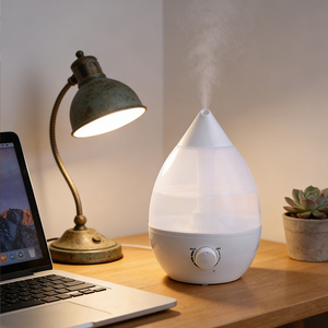 Humidificateur ultrasonique en plastique, diffuseur d'huiles essentielles, aromathérapie, stérilisation, LED à changement de couleur, 3-5L, bureau, hôtel, ultrasonique - Product Image 1