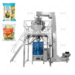 Competitive Price Electronic Weighing Automatic Vegetables Lettuce Cabbage Greens Salad Packing Machine