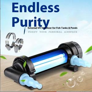 <span class=keywords><strong>Lampe</strong></span> germicide <span class=keywords><strong>UV</strong></span> externe écologique pour réservoir de poissons Aquarium étang Purification de l'eau élimination des odeurs contrôle des algues - Product Image 3