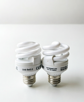 Lampe UVB pour reptiles, lampe LED infrarouge de haute qualité 9W, lampe spirale à économie d'énergie de haute qualité
