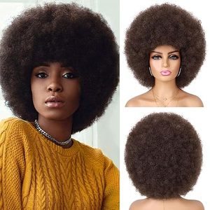 Perruques brésiliennes en dentelle transparente pour femmes noires, <span class=keywords><strong>coupe</strong></span> ondulée, en cheveux Remy afro crépus bouclés, pour perruque pixie avec frontale complète - Product Image 2