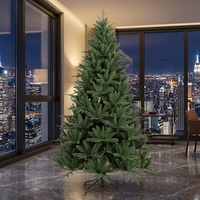 Sapin de Noël artificiel en PE, arbre de Noël vert persistant pour la décoration intérieure, le bureau et les espaces commerciaux