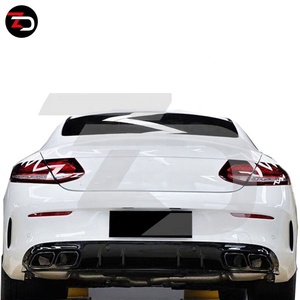 Kit de carrosserie avec lame de pare-choc avant, accessoire de voiture, classe C C205 coupé 2019 à 2015, C300 C200 <span class=keywords><strong>C250</strong></span>, <span class=keywords><strong>2020</strong></span> C63S - Product Image 3