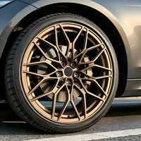 Jantes en alliage d'aluminium forgé JWYC 17-22 pouces, finition bronze personnalisée OEM, multi-rayons pour Audi Tesla BMW