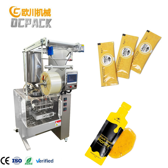 Automatic 7g 15g 20g Sauce Ketchup Sachet Filling Machines Honey Stick Packing Machine