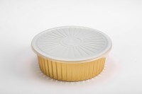 Bâtonnet allume-feu jetable rond de 3000 ml, écologique, avec couvercle en aluminium, contenant à emporter en plastique PP