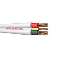 Kabel Twin dan Earth 1.5MM-6MM Kawat PVC Datar Elektrik Konduktor Terpilin Tegangan Terukur 300/500V untuk Penggunaan Bangunan dan Rumah Tangga