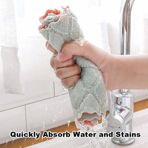 Serviettes de cuisine en microfibre <span class=keywords><strong>super</strong></span> absorbantes, imprimées, tissées, à séchage rapide, jetables, pour usage commercial et domestique, vendues en vrac - Product Image 6