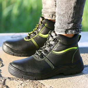 2023 cina calzature in gomma da uomo resistenti in vera pelle per stivali di sicurezza con punta in acciaio invernale - Product Image 6