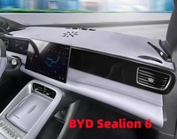 Housse de tableau de bord de voiture de luxe, antidérapante, en flanelle, protection et décoration personnalisées pour BYD Seal 05/Sealion 5 Micora