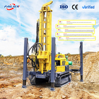 Machine de forage rotative mobile pour puits d'eau profonds (200m/350m/400m) à moteur diesel