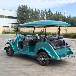 Coche clásico eléctrico de turismo vintage de alta configuración, lujoso coche clásico con techo de 4 ruedas a la venta - Product Image 3