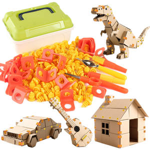 Fournisseur de jouets éducatifs intellectuels pour enfants, jouets en bois, kit de vis DIY, 148 pièces, assemblage de vis, boîte de rangement, unisexe, jeunes - Product Image 5