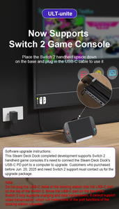 Ult-unite 6 <span class=keywords><strong>Port</strong></span> dok istasyonu USB c <span class=keywords><strong>Hub</strong></span> PD100w HDMI2.1 4k 120Hz USB 5Gbps RJ45 1000Mbps konsol standı buhar güverte yerleştirme istasyonu - Product Image 4