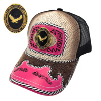 Gorra de Béisbol Unisex con Logo 3D de Metal Estilo Occidental, Estampado en Serigrafía, Cierre a Presión, Moderna, de Mezclilla, Lona, Jersey y Malla para Exteriores