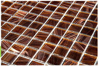 Mosaïque de maison en cuivre métal carreaux de mosaïque de verre adapté à la cuisine dosseret salle de bain carrelage mosaïque