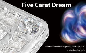 Ajazz B81 trong suốt tri-chế độ không dây có dây RGB Backlit hot-swappable văn phòng cơ chơi game bàn phím - Product Image 4