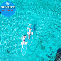 Lexan — planche à Paddle transparente, 2020, nouveau Style, avec pagaie et laisse de pied, vente en gros