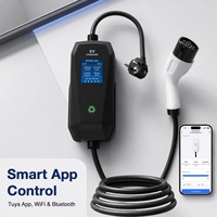 Station de recharge portable étanche IP55/IP65 avec interface Type 2, puissance réglable de 3,5 kW à 22 kW