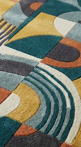 Tapis marocain haut de gamme en laine noué à la main, tapis berbère fait main, doux et durable, décoration de sol pour hôtel, complexe hôtelier, villa - Product Image 3