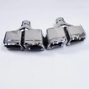 Tuyau d'échappement en acier inoxydable poli chromé pour <span class=keywords><strong>Mercedes</strong></span> Quad Tail Pipe pour Benz C63 diffuseur Tail Pipes - Product Image 5