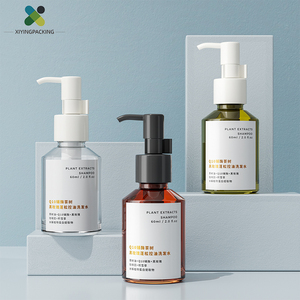 Bouteille à pompe pour sérum de soin de la peau cosmétique personnalisée Ambre 60ml Bouteille mate pour sérums pour le visage Bouteille en verre de sérum emballage en stock avec pompe - Product Image 3