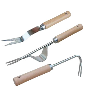 Double Toothed Root <b>Hook</b> Grass Puller Stainless Steel Manual Garden <b>Tool</b> For Home Gardening Plant Care Maintenance Pruning - Product Image 3