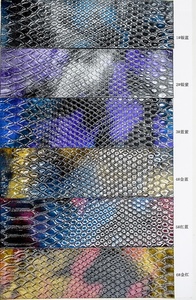 Very Shiny Surface <strong>Python</strong> Embossed PU Synthetic Leather - Product Image 6