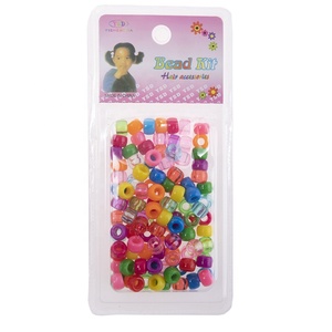 Dirty <strong>Braid</strong> Resin Transparent <strong>Beads</strong> Decorative Jewelry Dirty Hair Ring Suit DIY Handmade Big Hole Hair Accessories for Women Kid - Product Image 3