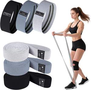 Factory Fabric Polyester Resistance <b>Bands</b> Custom Yoga Hip Booty <b>Bands</b> <b>Workout</b> Home Gym Exercise Fitness <b>Band</b> Gym Equipment - Product Image 1