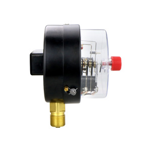 Manomètre de pression à contact électrique YXC100, connexion filetée en cuivre, précision de niveau 1.6 pour le contrôle de la pompe à eau - Product Image 1