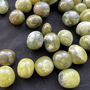 Natural Crystal Tumble <strong>Stone</strong> Healing Gemstone Green Xiuyan <strong>Jade</strong> Tumble <strong>Stone</strong> for Decoration - Product Image 5